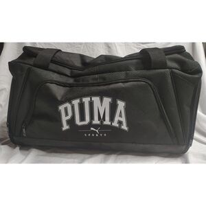 NWT Puma Accelerator 2.0 Duffel Bag Black/ White Shoe Pocket Carry On Gym Bag